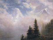Albert Bierstadt High in the Mountains oil painting